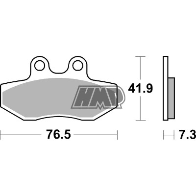 Pastilhas travão APRILIA RX 50 / SX 50 / MOTORHISPANIA RYZ SUPRMOTARD / 186HF - SBS